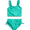 MINT JADE, variant on Wonder Nation Girls Ruffle Eyelet Tankini Swimsuit, 2-Piece, Sizes 4-18