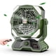 thumbnail image 5 of Injueey ABS al aire libre tienda ventilador luz silenciosa Control remoto fuente de alimentación de emergencia doble hoja Electrodomésticos Naranja 10000MA, 5 of 6