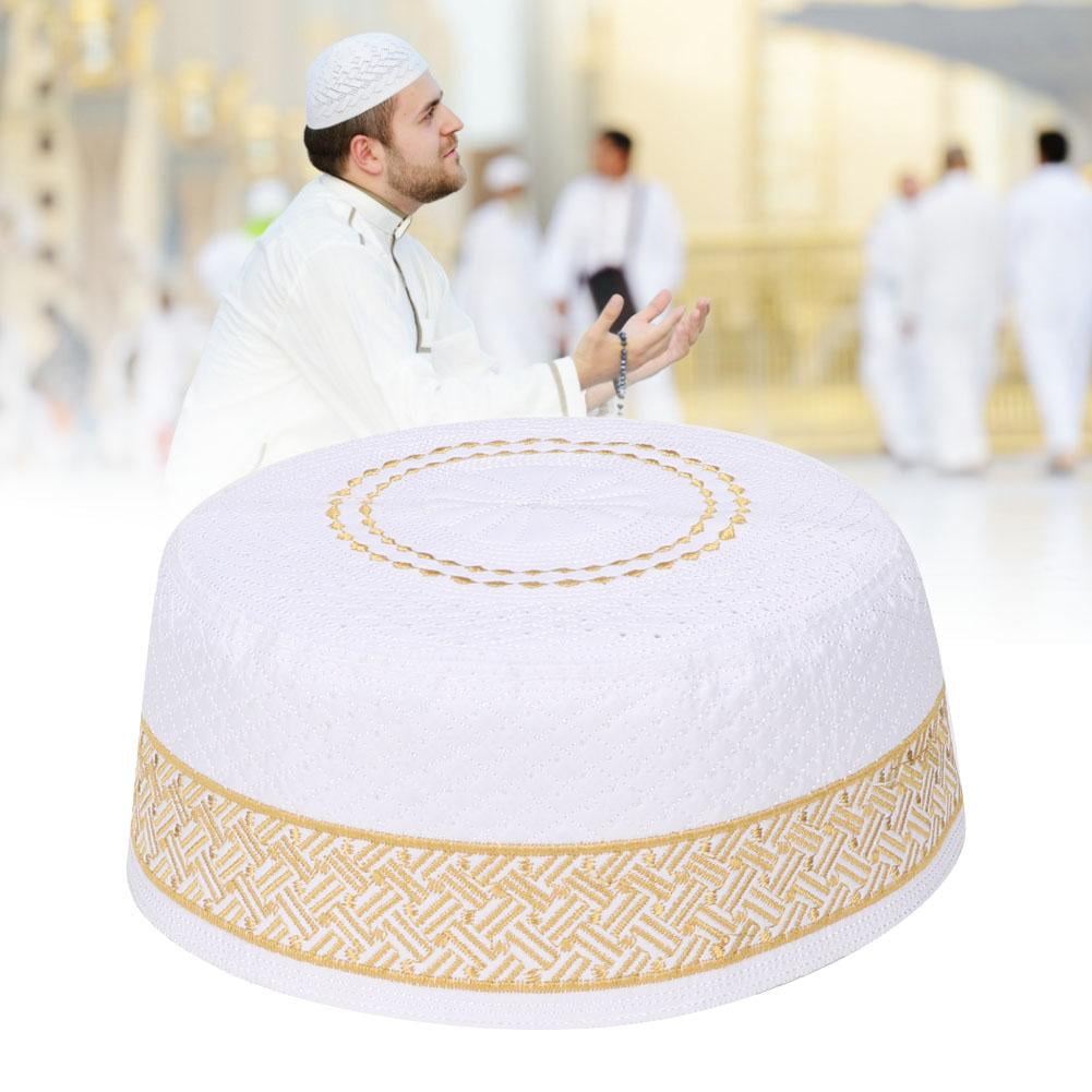OTVIAP OTVIAP Polyester Mixed Cotton Cloth Muslim Prayer Hat Islam