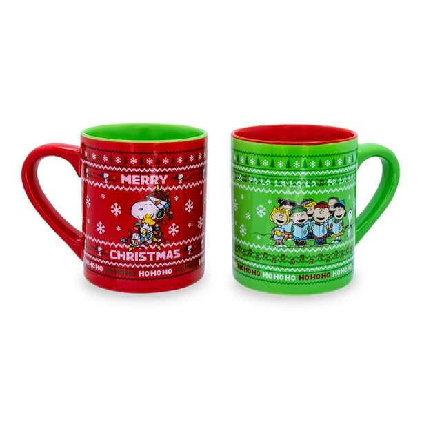Tazas Katouigb Peanuts Charlie Brown y Snoopy Christmas