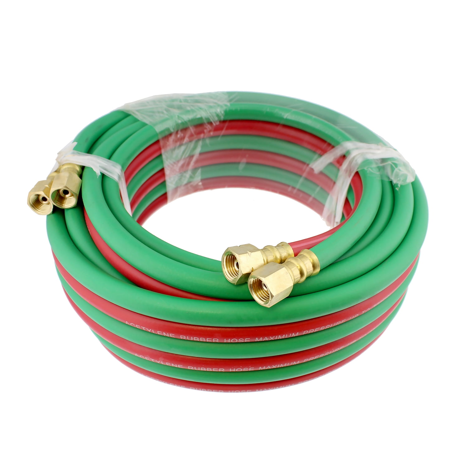 Pair 6mm Full BS Certs Fully Fitted 20mtr 1/4" Set of Oxygen Acetylene Hose 