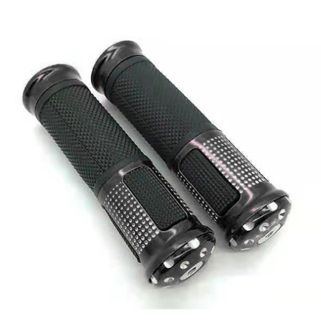 Cubierta de agarre de mano para motocicleta, accesorio de decoración Universal para manillar, antideslizante, color negro