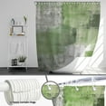 thumbnail image 4 of Green Abstract Shower Curtain Green and Grey Abstract Art Painting Shower Curtain Bathroom Bathtub Curtain 72x72 Inch with 12 plastic hooks, 4 of 5