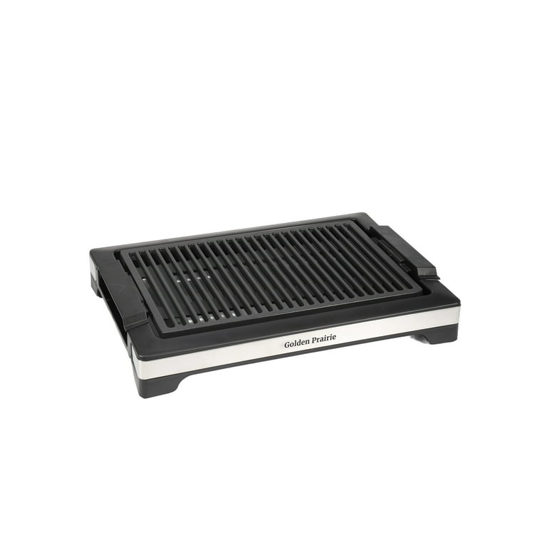  Indoor Grill-Smokeless BBQ Grill with Die-Casting