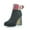 Red/Black Multi, variant on Womens IDRIS Block heel Pointed toe Ankle Boots