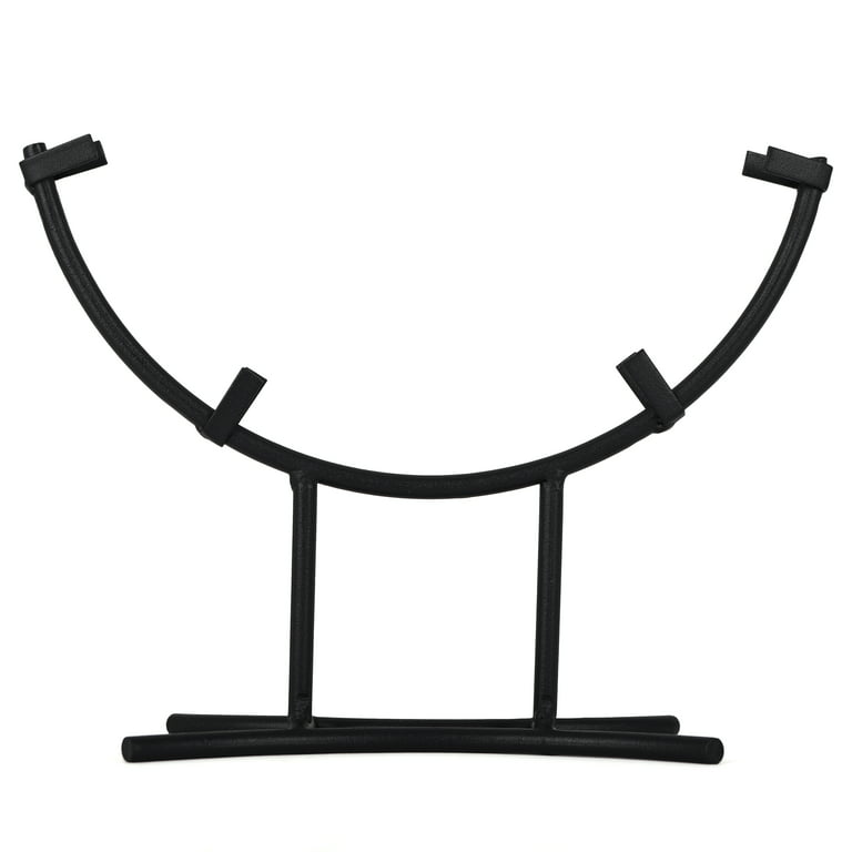 Milltown Merchants&Trade; Metal Display Stand - Plate Stand/Plate Holder -  Black Metal Plate Stand - Portable Display Rack for Trade Shows, Office, or  Home (Large Chair Stand) 