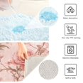 thumbnail image 4 of U-Shaped Toilet Mat Plush Bathroom Rug Mat Non Slip Bathroom Mats Pink Flowers, 4 of 5