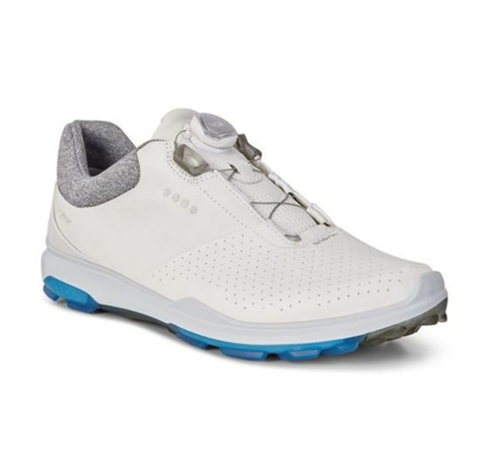 Ecco Mens Hybrid 3 White/Dynasty Gore-Tex 46 Euro 11-11.5 Yak Golf Shoes Walmart.com