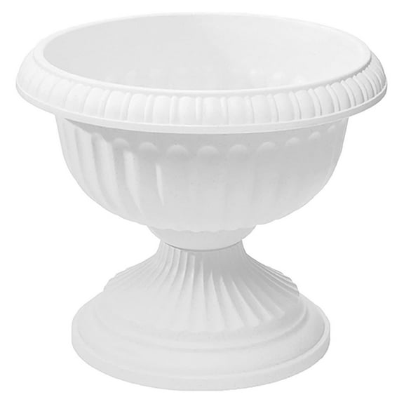 Grecian Urn Planter, White, 18-Inch