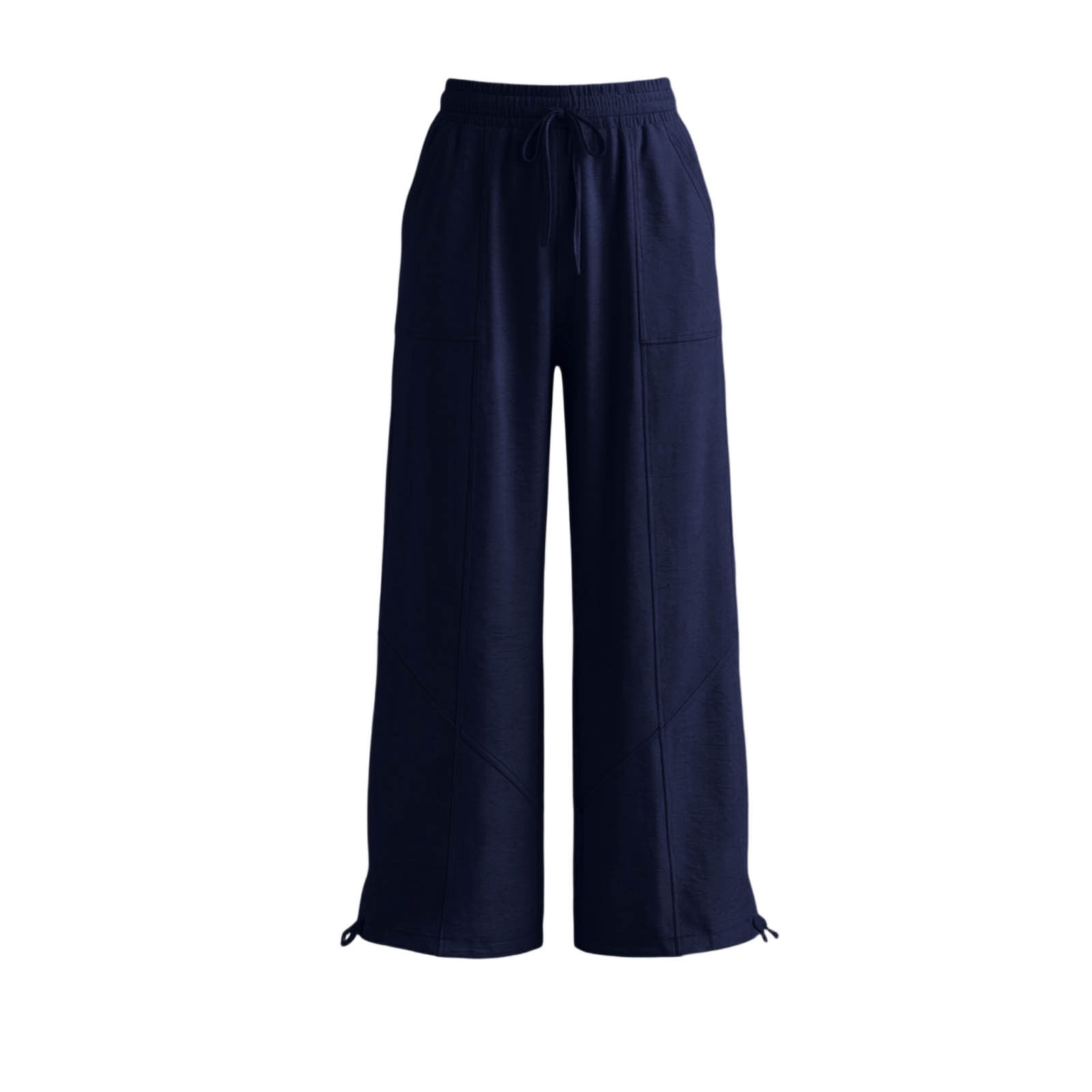 Women's Lightweight Summer Linen Harem Loose Beach , Joggers Elastic Waist Lounge Trousers with Pockets