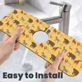 thumbnail image 6 of Pofeuu Cute Animals Print Splash Guard for Sink Faucet Sink Gadgets-Splash Guard Behind Faucet Drip Catcher for Kitchen, Bathroom,Sink Mat, 6 of 7
