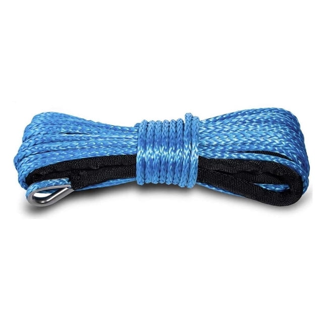 15m 6mm Towing Winch Cable Rope,String Line Synthetic Fiber 5500lbs/7000lbs/7700lbs For ATV UTV SUV 4X4 4WD ,Easy to Carry