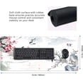 thumbnail image 4 of Cherry Blossom Sakura Gaming Mouse Pad 35.4×15.7inch with Stitched Edges Extended Waterproof Desk Pads Non-Slip Rubber Base Large Keyboard Mat Computer Gaming Mousepad for Work/Office/Home (Ten), 4 of 6