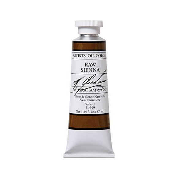 M. Graham Artist Oil Paint Raw Sienna 1.25oz/37ml Tube