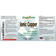 Good State Liquid Ionic Copper Supplement, 2mg, 8 Fl Oz, 96 Servings