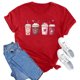 thumbnail image 4 of RKSTN Valentine's Day T Shirts for Women Cotton Oversized Crewneck Heart Graphic Print Short Sleeve Shirt Pullover Tops Womens Casual Valentine Print Round Neck Regular Fits Comfy Summer Tee Shirts, 4 of 8