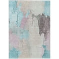 thumbnail image 2 of Addison Rugs Chantille Indoor/Outdoor Transitional Abstract Teal Machine Washable Rectangle Rug, 3' x 5', 2 of 8