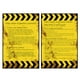 thumbnail image 1 of Juego de carteles de 2 uds de 16x24 pulgadas versión en inglés laminado para carteles múltiples de oficina o escuela, 1 of 8