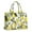 Yellow Lemon Fruit-1, variant on Large Capacity Tote Bag,Yellow Lemon Fruit Slices White Pattern Handbag Fashion Luxury Tote Bag,15.7"x13"x 5.1" Inches,Laptop Compatible