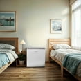 thumbnail image 6 of Frigidaire 1.6 Cu. ft. Compact Refrigerator with Chiller Compartment, Mini Fridge for Bedroom, Dorm, Office, Small Beverage Refrigerator, White, 6 of 10