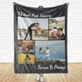 thumbnail image 4 of Customized Photo Collage Blanket-Wedding Blanket. Soft Fleece Throw Blanket, Personalized Picture Blanket. Gift for Wedding, Christmas, Birthday & Anniversary.(Photo Blanket- 07, 50" X 60") Blankets, 4 of 5