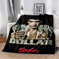 thumbnail image 2 of Scarface-mantas de franela con dibujos animados para niños, mantas Súper suaves y cálidas, para viajes, sofá, cama, regalos para niños, 2 of 4