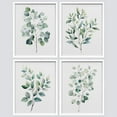 thumbnail image 2 of PixonSign Framed Wall Art Green Leaves Plants Floral Botanical Posters, Set of 4 Nature Wilderness Country/Farmhouse Canvas Prints, Rustic Cozy Zen Wall Décor for Home Decor - 11"x14" White, 2 of 5