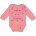 thumbnail image 3 of Inktastic Nobody Loves Me Like My Grandma Loves Me Girls Long Sleeve Baby Bodysuit, 3 of 5