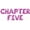 Pink, variant on Letter Balloons - CHAPTER FIVE 16" Inch Alphabet Letters Foil Mylar Balloon 5th Birthday Party Banner (White)