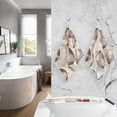 thumbnail image 3 of Dreamtimes Retro Gang Pattern Bathroom Towels 2 Pieces 16×28 inches, Cotton Bath Towel Water Absorbent Lightweight Quickdry Towels for Bathroom Ktichen Travel Gym, 3 of 7