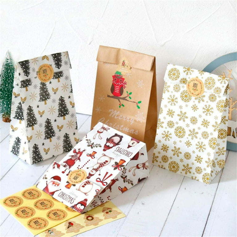 DIY paper bag packaging for Christmas