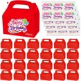 thumbnail image 1 of 24 Piezas de Bolsas para Dulces de Cumpleaños Fiestas Infantiles,cajas de regalo para fiestas de papel con asa,para Cumpleaños, Bodas, Embalajes, Regalos,Navidad, 1 of 4