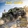 thumbnail image 3 of East doll 24V Powered Ride on Dump Truck, 24V 2 Seater Ride on Car for Big Kid, 24 Volt Ride on Toy with Powerful Wheels for Boy Girl, 4WD 400W Motor, 24V Ride Ons for Kid Aged 3-8Y, Green, 3 of 9