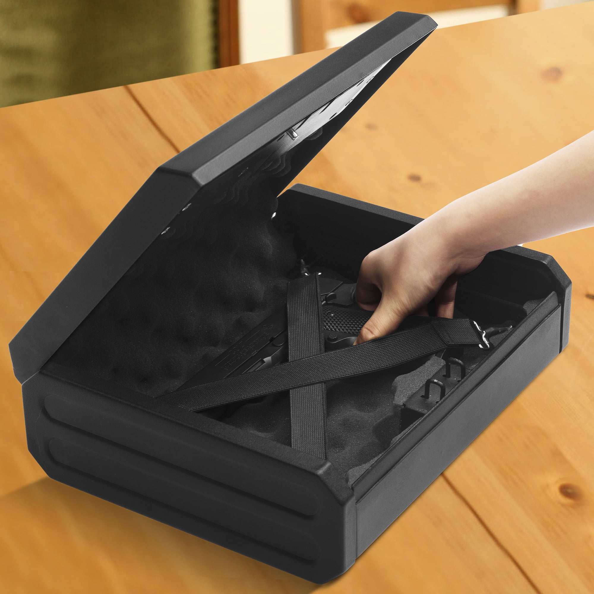 Biometric Gun Safe Gun Safe for Pistols, QuickAccess Handgun Safe