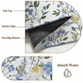 thumbnail image 6 of Round Rugs 3Ft, Blue Yellow Floral Spring Round Area Rug Washable Indoor Throw Carpet, Summer Botanical Pastoral Green Small Non Slip Circle Rug for Bedroom Living Room Home Decor Aesthetic, 6 of 8