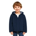 thumbnail image 5 of Actgleam Baby Girls Fleece Jacket Zipper up Hooded Jacket Coat with Cute Ears Hat,Dark blue,12-18Months, 5 of 7
