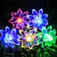 thumbnail image 3 of ZOELNIC 5m 20LEDs Solar Lotus String Lights, Outdoor Flower Decoration Lamp, Waterproof Water Lily Fairy Lights for Garden Spring Yard Lawn Tree Holiday Party Decor, 3 of 7
