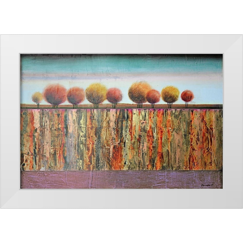 Davenport 32x23 White Modern Wood Framed Museum Art Print Titled ...