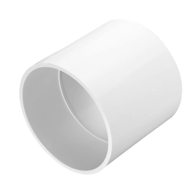 Uxcell 1 Pcs Pipe Fitting 4" Coupling Adapter Socket x Socket White