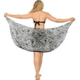 thumbnail image 5 of HAPPY BAY Women's Beach Swimwear Bikini Swimsuit Wrap Sarong One Size Zebra Skin, Black, 5 of 5