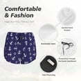 thumbnail image 5 of Running Shorts for Women, anchor lifebuoy Cute navyblue Workout Athletic Shorts with Pockets, Lounge Yoga Shorts Women, 5 of 7