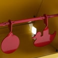 thumbnail image 3 of Almencla Cible de Réinitialisation de Tir Acier Robuste Entraînement Pratique Jaune Jaune et Rouge, 3 of 8