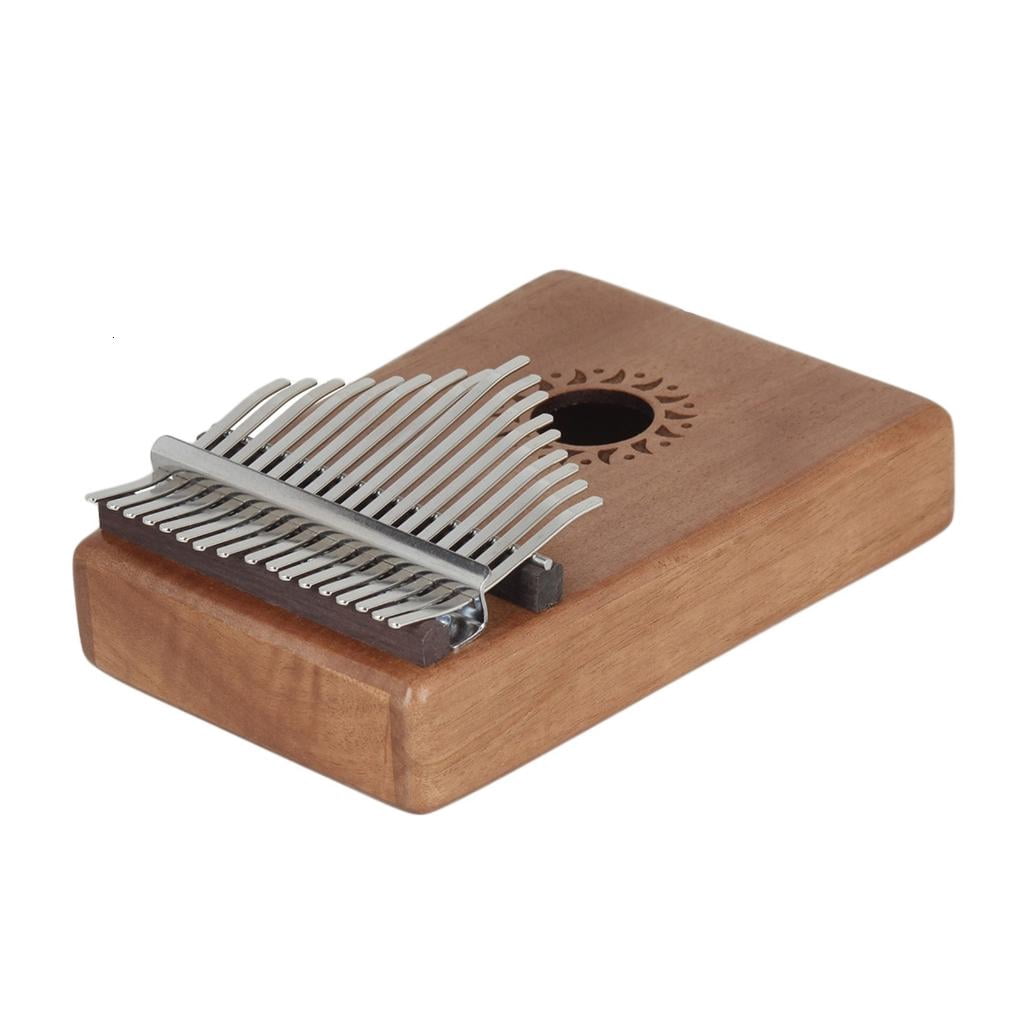 CEORPER Cute Mahogany 17 Key Mini Kalimba Wood Material Thumb Piano Gift Keyboard Instrument Finger Piano Best for Kid, Beginner