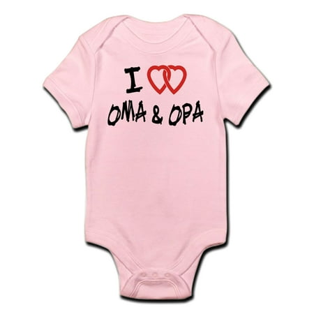 

CafePress - I Love Oma And Opa Infant Bodysuit - Baby Light Bodysuit