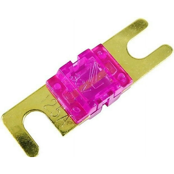 ABSOLUTE AFS125 ONE PACK OF 125 AMP GOLD AFS / MIDI / MINI ANL FUSES