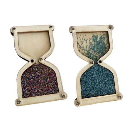 2pcs Baby Wooden Hourglass Toys Montessori Enlightenment DIY Accessories Baby Busy Boards Birthday Gifts