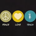 thumbnail image 3 of CafePress - Peace Love Teach Dark T Shirt - Men's Classic Graphic Cotton T-Shirt, 3 of 4