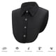 thumbnail image 5 of Blusa con cuello falso desmontable para mujer, media camisa con cuello falso (blanco, negro), 5 of 8