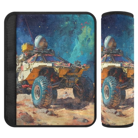 Qxltty Lunar Reconnaissance Vehicle Car Seat Strap Pads are Soft and Snug Fitting for All Cars Backpacks Pushchair