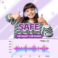 thumbnail image 2 of Auriculares Bluetooth JoySpark Kids Lightweight Purple, 2 of 7